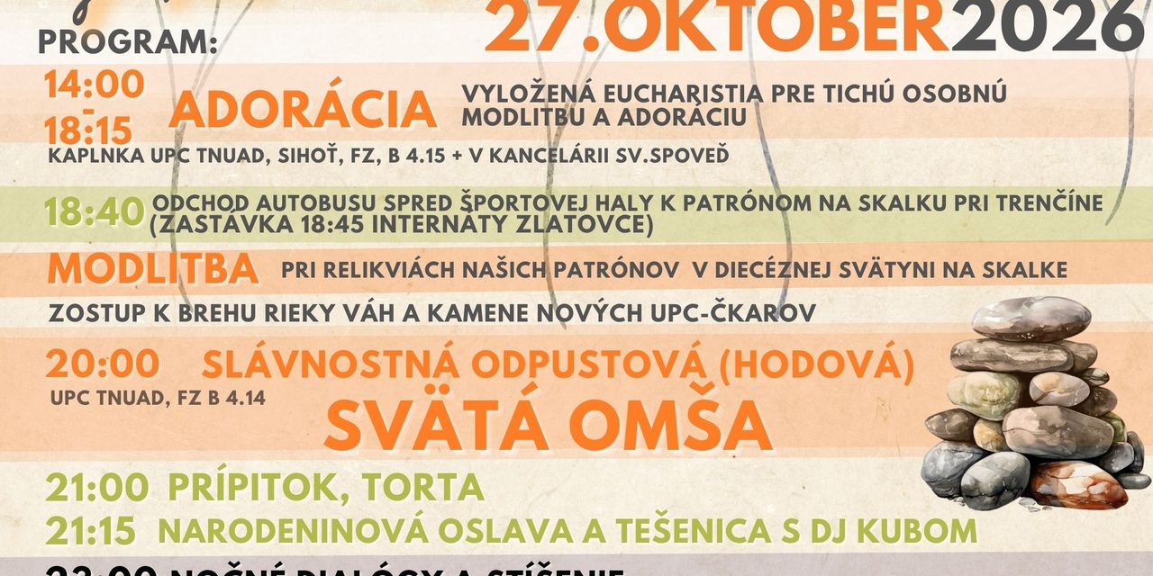 UPC Oznamy 19. – 25.10.2026