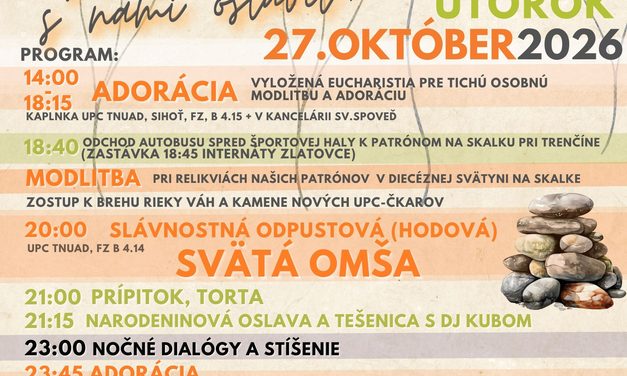 UPC Oznamy 19. – 25.10.2026