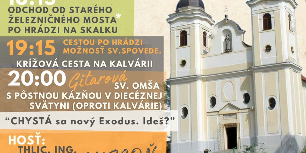 UPC Oznamy Svätý Týždeň a Veľká Noc 2026