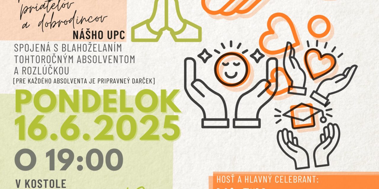 UPC OZNAMY 9.6. – 15.6.2025