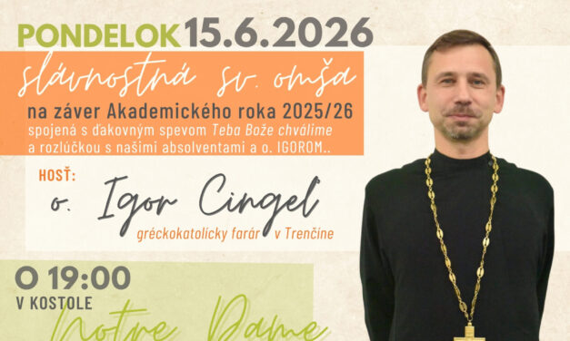 UPC Oznamy, 1.6. – 7.6.2026